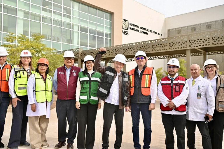 Supervisa gobernador Durazo hospital del IMSS en Navojoa con 96% de avance; beneficiará a 96 mil derechohabientes