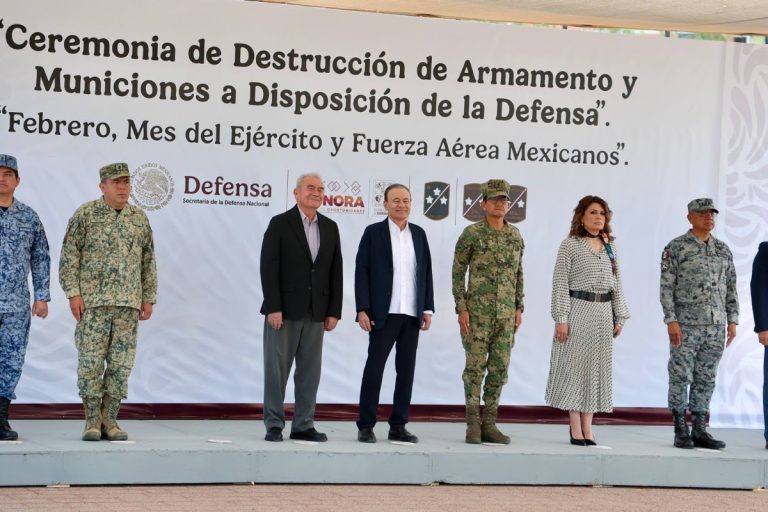 Alfonso Durazo retira de las calles más de 900 armas y refuerza la seguridad en Sonora