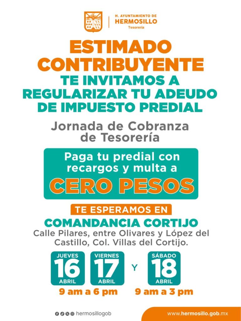 Visitará Tesorería Municipal la colonia Villas del Cortijo con Programa de Regularización de Predial